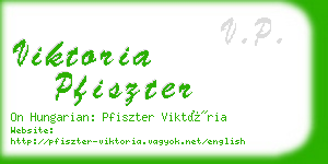 viktoria pfiszter business card